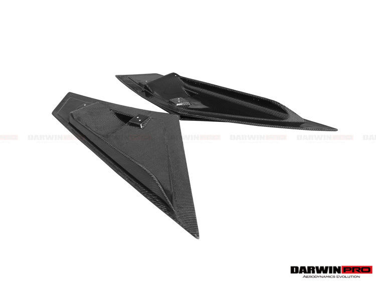DarwinPRO 2011-2016 Lamborghini Aventador LP700 Coupe & Roadster BKSS Style Carbon Fiber Rear Side Scoops