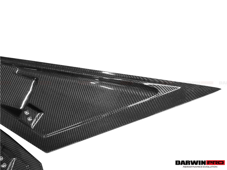 DarwinPRO 2011-2016 Lamborghini Aventador LP700 Coupe & Roadster BKSS Style Carbon Fiber Rear Side Scoops