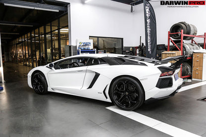DarwinPRO 2011-2016 Lamborghini Aventador LP700 Coupe & Roadster BKSS Style Carbon Fiber Rear Side Scoops