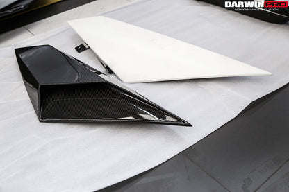 DarwinPRO 2011-2016 Lamborghini Aventador LP700 Coupe & Roadster BKSS Style Carbon Fiber Rear Side Scoops