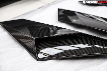 DarwinPRO 2011-2016 Lamborghini Aventador LP700 Coupe & Roadster BKSS Style Carbon Fiber Rear Side Scoops