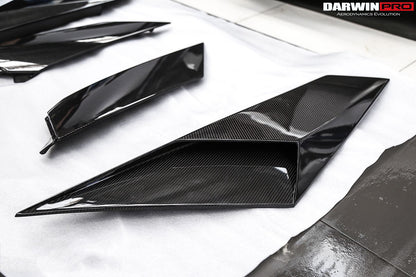 DarwinPRO 2011-2016 Lamborghini Aventador LP700 Coupe & Roadster BKSS Style Carbon Fiber Rear Side Scoops