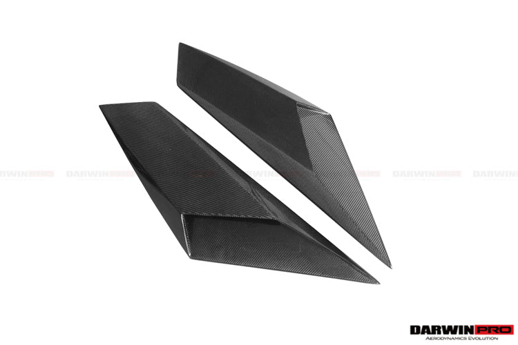 DarwinPRO 2011-2016 Lamborghini Aventador LP700 Coupe & Roadster BKSS Style Carbon Fiber Rear Side Scoops