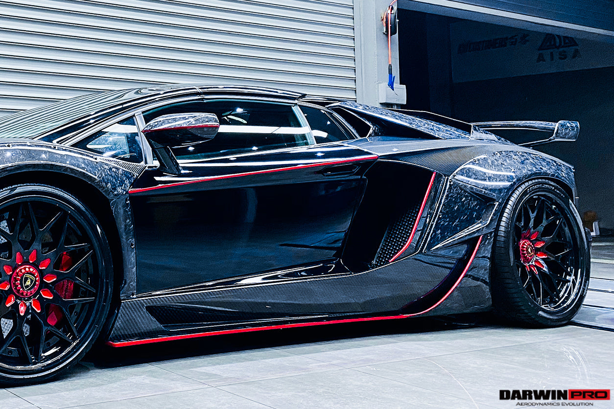 Reemplazo de carcasa de espejo de fibra de carbono seco DarwinPRO para Lamborghini Aventador LP700 LP720 LP750 SVJ SV Coupé y Roadster 2011-2016