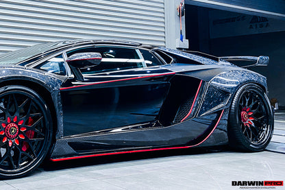 Reemplazo de carcasa de espejo de fibra de carbono seco DarwinPRO para Lamborghini Aventador LP700 LP720 LP750 SVJ SV Coupé y Roadster 2011-2016