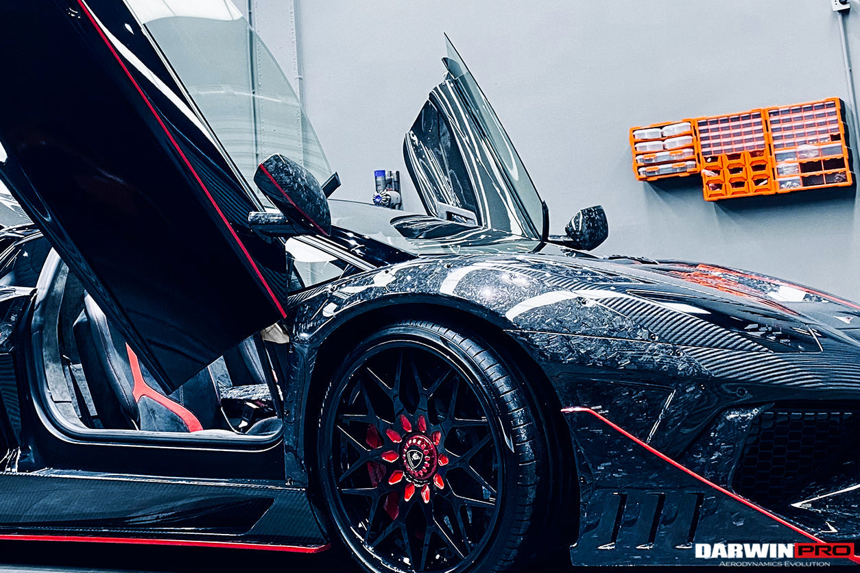 Reemplazo de carcasa de espejo de fibra de carbono seco DarwinPRO para Lamborghini Aventador LP700 LP720 LP750 SVJ SV Coupé y Roadster 2011-2016