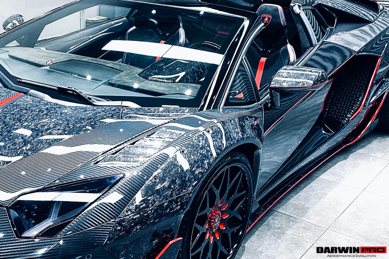 Reemplazo de carcasa de espejo de fibra de carbono seco DarwinPRO para Lamborghini Aventador LP700 LP720 LP750 SVJ SV Coupé y Roadster 2011-2016