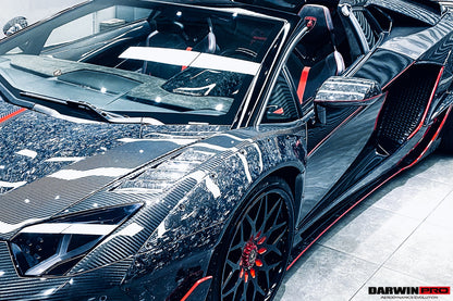Reemplazo de carcasa de espejo de fibra de carbono seco DarwinPRO para Lamborghini Aventador LP700 LP720 LP750 SVJ SV Coupé y Roadster 2011-2016