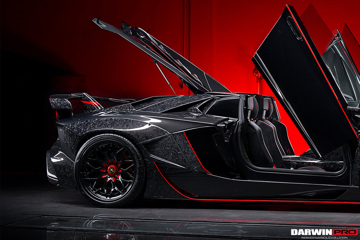 DarwinPRO 2013-2016 Lamborghini Aventador LP700 LP740 Roadster Carbon Fiber Rear Intake Panel