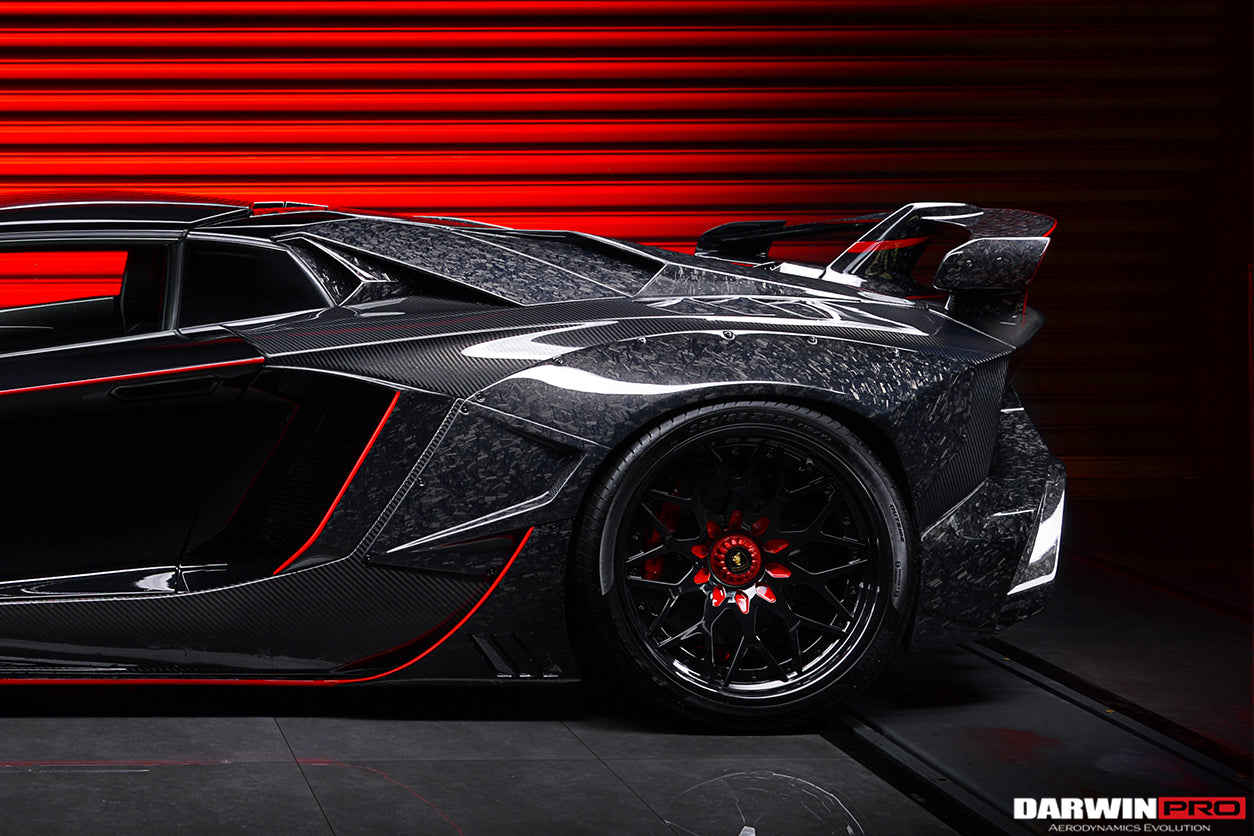 DarwinPRO 2013-2016 Lamborghini Aventador LP700 LP740 Roadster Carbon Fiber Rear Intake Panel