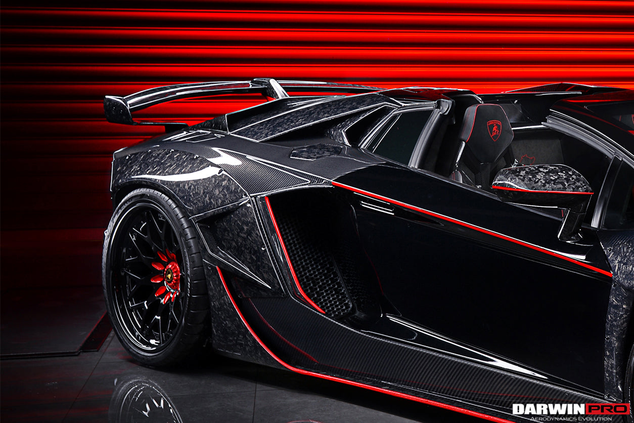 DarwinPRO 2013-2016 Lamborghini Aventador LP700 LP740 Roadster Carbon Fiber Rear Intake Panel