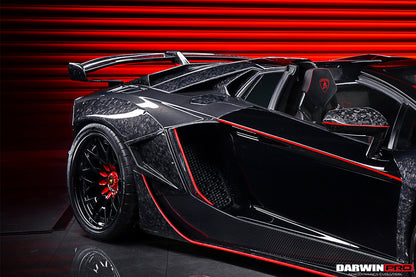 DarwinPRO 2013-2016 Lamborghini Aventador LP700 LP740 Roadster Carbon Fiber Rear Intake Panel