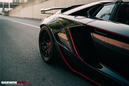 DarwinPRO 2011-2016 Lamborghini Aventador LP700 Roadster SV-BKSSII Style Carbon Fiber Aero Full Wide Body Kit