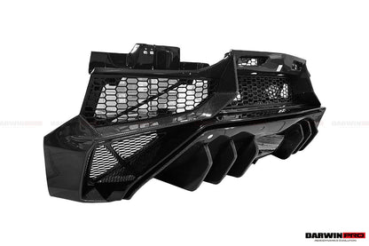 Parachoques trasero DarwinPRO estilo SV para Lamborghini Aventador LP700 LP740 Coupé y Roadster (2011-2016)