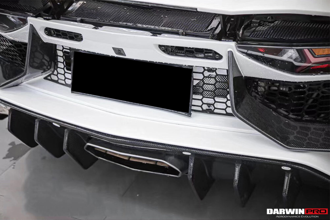 Parachoques trasero DarwinPRO estilo SV para Lamborghini Aventador LP700 LP740 Coupé y Roadster (2011-2016)