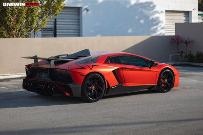 Alerón trasero DarwinPRO para Lamborghini Aventador LP700, LP750, LP740, LP720, LP780 Coupé y Roadster, estilo SV, 2011-2022