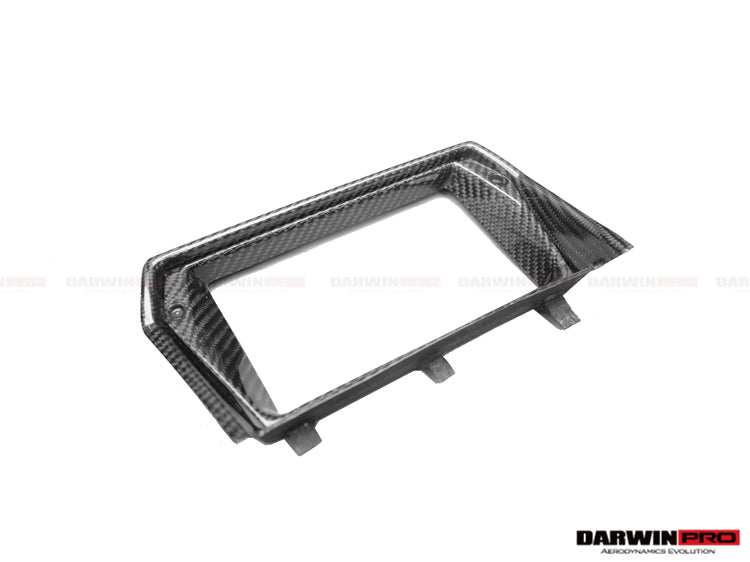 DarwinPRO 2011-2016 Lamborghini Aventador LP700 LP720 LP750 SV OE Style Carbon Fiber Navigation Screen Trim Replacement (2PCS)