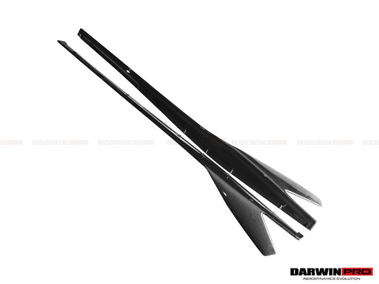 Faldones laterales de fibra de carbono DarwinPRO 2011-2016 Lamborghini Aventador LP700 Coupé Roadster estilo BKSS debajo del tablero