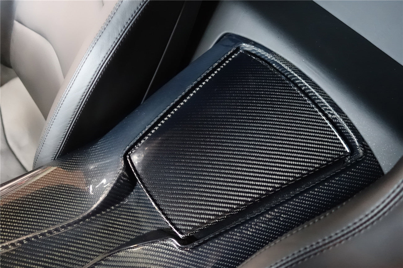 Reemplazo de la cubierta del estante de almacenamiento de la consola central de fibra de carbono DarwinPRO 2011-2016 Lamborghini Aventador LP700 LP720 LP750 SV Coupe Roadster