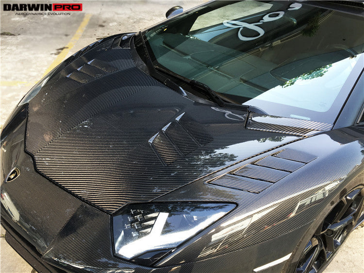 DarwinPRO 2011-2021 Lamborghini Aventador LP700 LP740 Coupe Roadster BKSS Style Carbon Fiber Front Fender