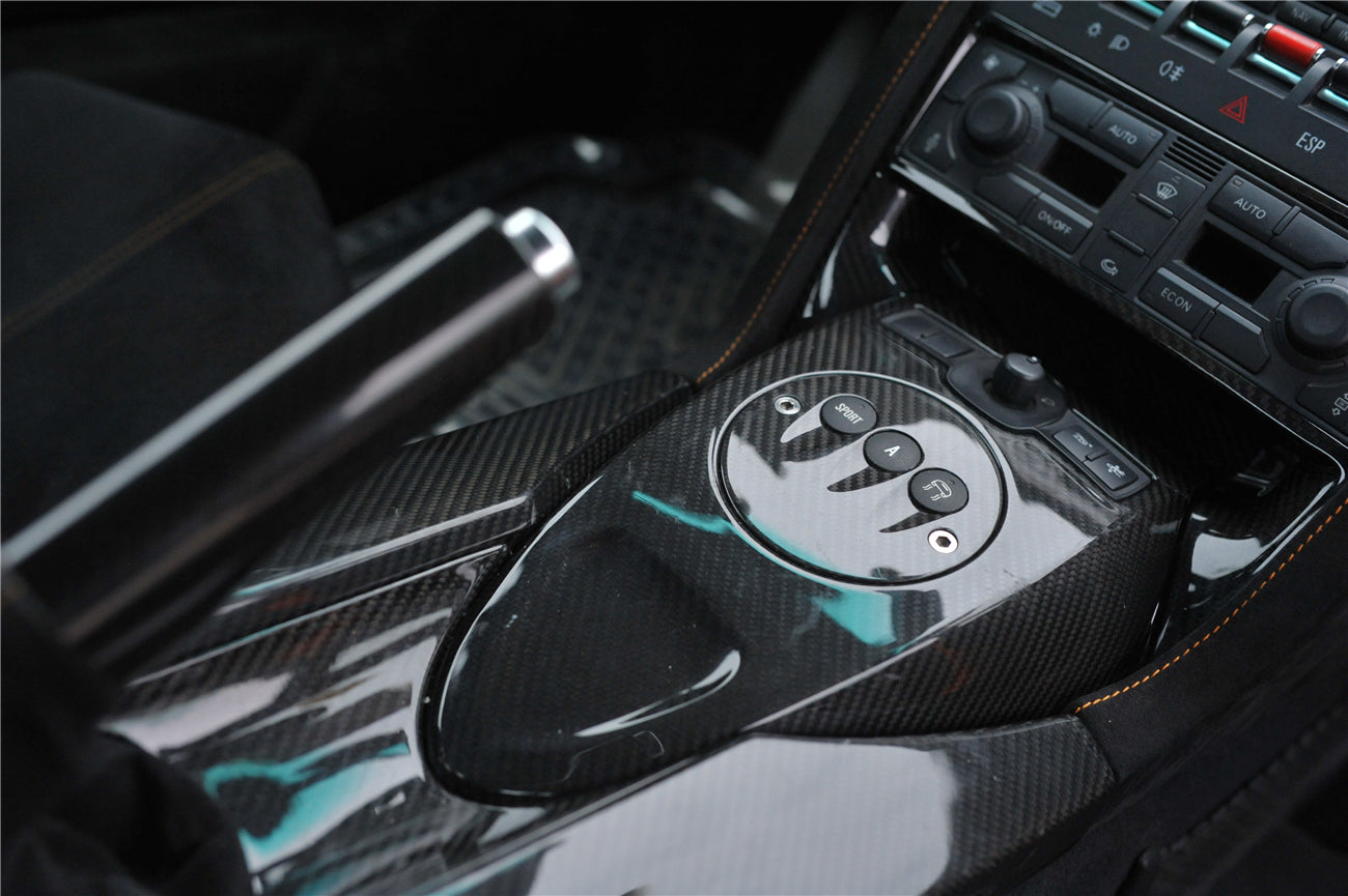 Consola central de fibra de carbono estilo OEM para Lamborghini Gallardo DarwinPRO 2004-2014