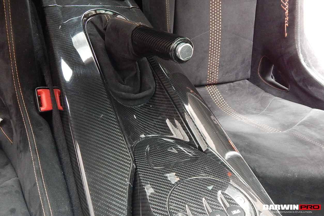 DarwinPRO OEM Style Carbon Fiber Handbrake Surround | 2004-2014 Lamborghini Gallardo