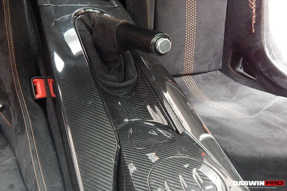 DarwinPRO OEM Style Carbon Fiber Handbrake Surround | 2004-2014 Lamborghini Gallardo