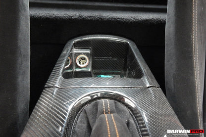 Cubierta interior de fibra de carbono DarwinPRO estilo OEM para caja de almacenamiento | Lamborghini Gallardo 2004-2014