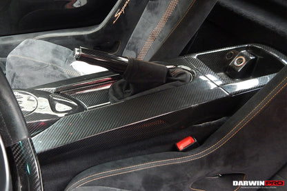 Cubierta interior de fibra de carbono DarwinPRO estilo OEM para caja de almacenamiento | Lamborghini Gallardo 2004-2014