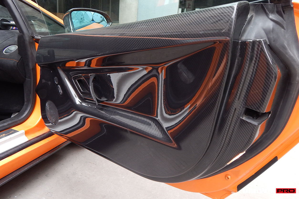 DarwinPRO Carbon Fiber Inner Door Panels | 2004-2014 Lamborghini Gallardo Coupe