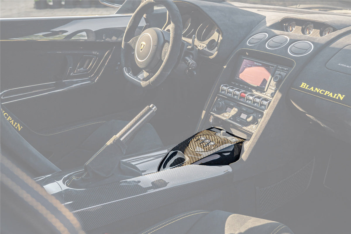 Consola central de fibra de carbono estilo OEM Lamborghini Gallardo Carbonado 2004-2014