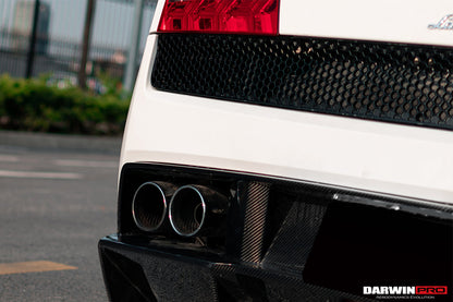 DarwinPRO 2009-2014 Lamborghini Gallardo SA Carbon Fiber Rear Diffuser Lip | Fits LP550, LP560, LP570