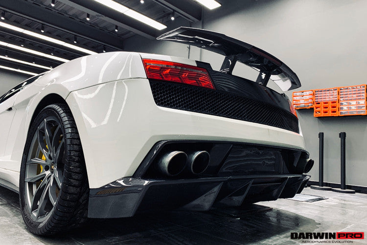 DarwinPRO 2009-2014 Lamborghini Gallardo SA Carbon Fiber Rear Diffuser Lip | Fits LP550, LP560, LP570