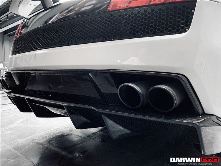 DarwinPRO 2009-2014 Lamborghini Gallardo SA Carbon Fiber Rear Diffuser Lip | Fits LP550, LP560, LP570