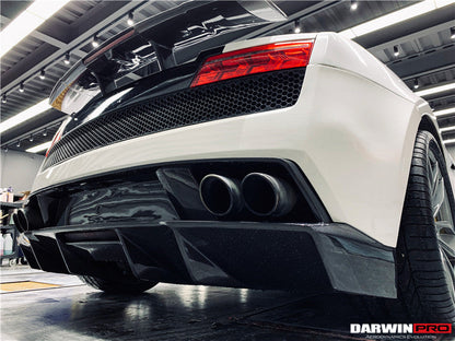 DarwinPRO 2009-2014 Lamborghini Gallardo SA Carbon Fiber Rear Diffuser Lip | Fits LP550, LP560, LP570