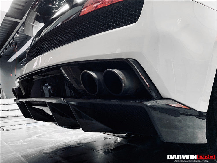 DarwinPRO 2009-2014 Lamborghini Gallardo SA Carbon Fiber Rear Diffuser Lip | Fits LP550, LP560, LP570