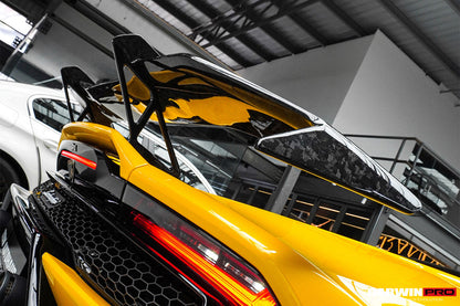 Alerón de carbono seco estilo AD para Lamborghini Huracan EVO DarwinPRO 2019-2025