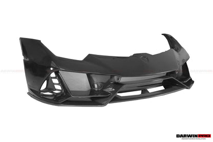 DarwinPRO 2015-2025 Lamborghini Huracan LP610 & LP580 & EVO & Tecnica EVO-4WD Style Partial Carbon Front Bumper