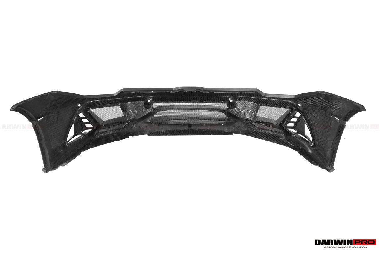 DarwinPRO 2015-2025 Lamborghini Huracan LP610 & LP580 & EVO & Tecnica EVO-4WD Style Partial Carbon Front Bumper
