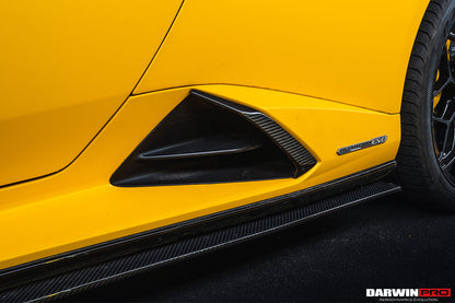 DarwinPRO 2019-2023 Lamborghini Huracan EVO OD Style Dry Carbon Side Skirts Under Board