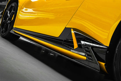 Faldones laterales de carbono autoclave estilo DarwinPRO ADV2 | Lamborghini Huracán EVO 2019-2025