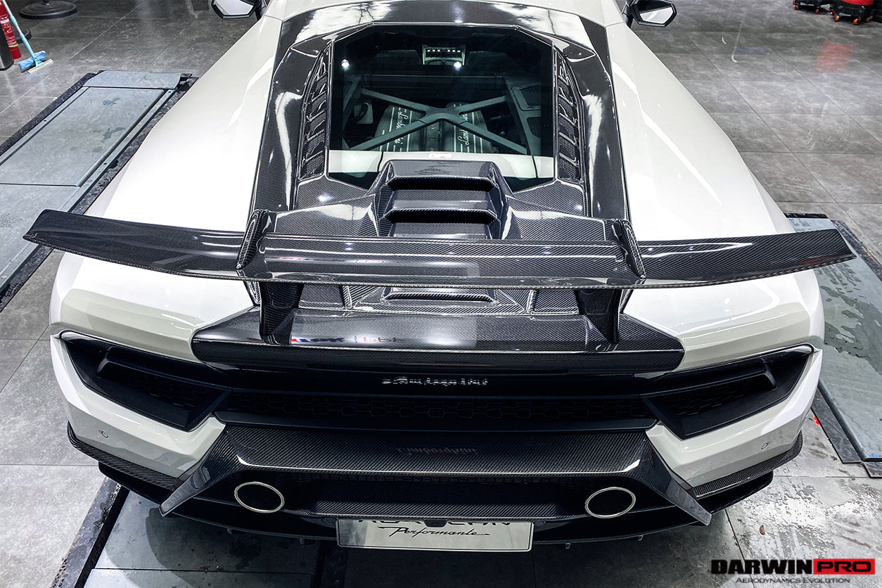 DarwinPRO 2015-2020 Lamborghini Huracan LP610 & LP580 Performante Style Carbon Fiber Spoiler Wing