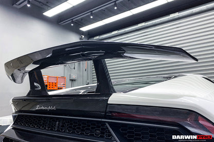DarwinPRO 2015-2025 Lamborghini Huracan LP610 & LP580 & EVO & Tecnica Performante Style Carbon Fiber Spoiler Wing With Base