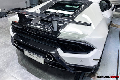 DarwinPRO 2015-2025 Lamborghini Huracan LP610 & LP580 & EVO & Tecnica Performante Style Carbon Fiber Spoiler Wing With Base