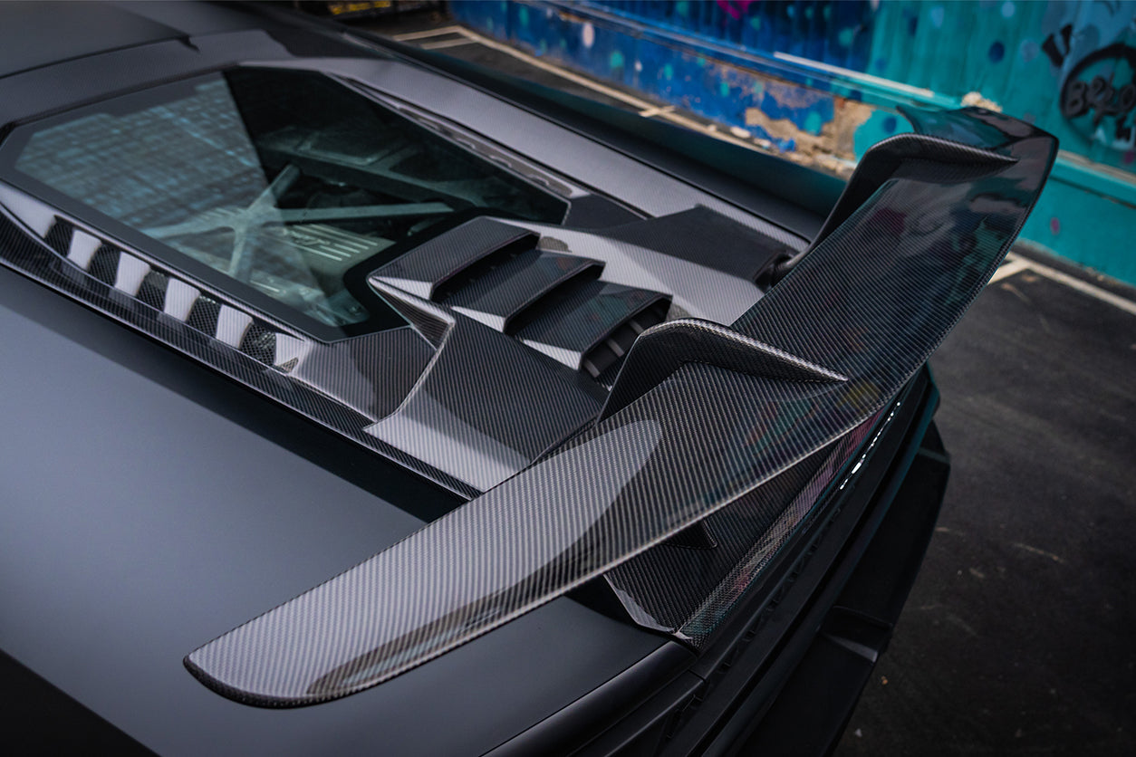 DarwinPRO 2015-2025 Lamborghini Huracan LP610 & LP580 & EVO & Tecnica Performante Style Carbon Fiber Spoiler Wing With Base