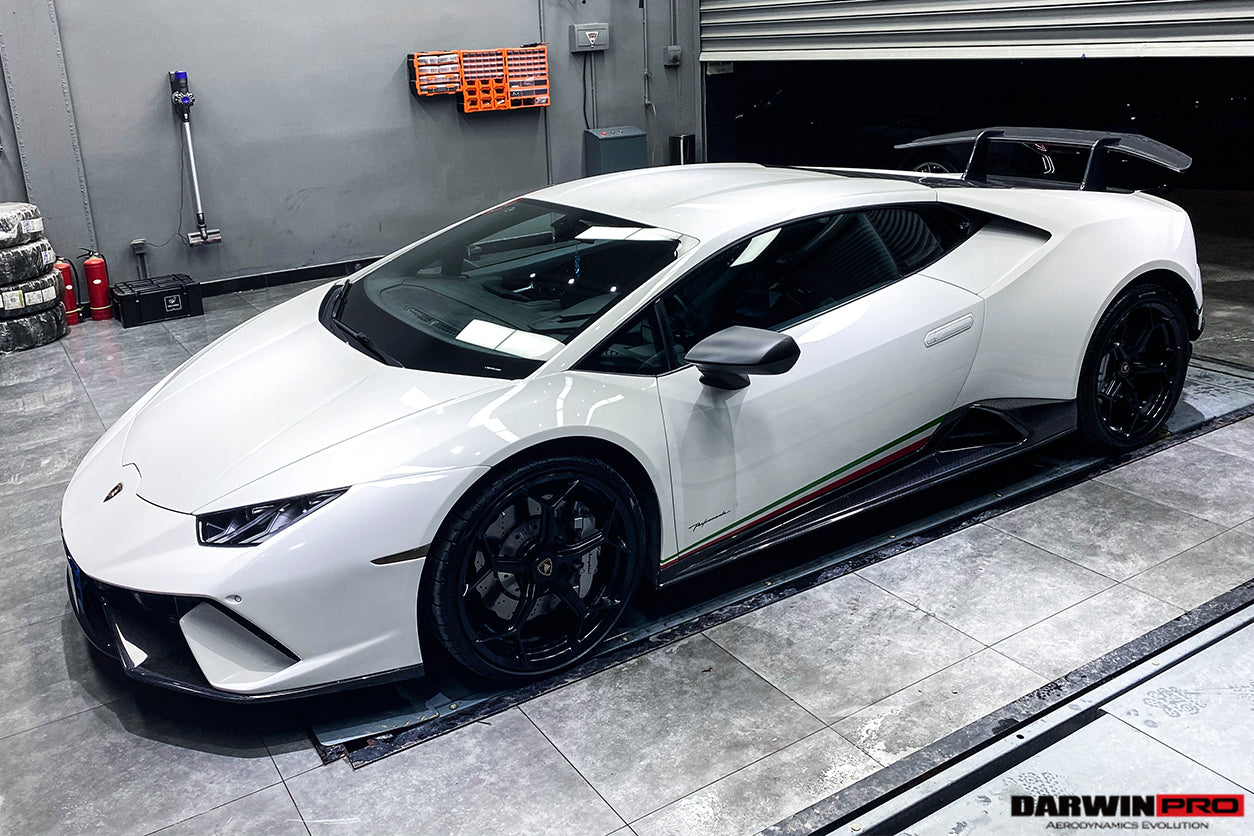 DarwinPRO 2015-2025 Lamborghini Huracan LP610 y LP580 y EVO y STO y Tecnica PEVO faldas laterales estilo