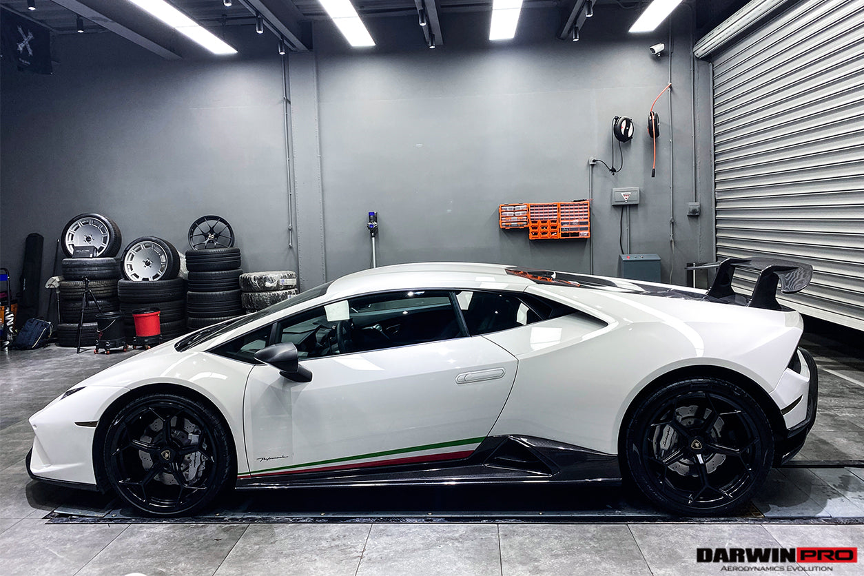 DarwinPRO 2015-2025 Lamborghini Huracan LP610 y LP580 y EVO y STO y Tecnica PEVO faldas laterales estilo