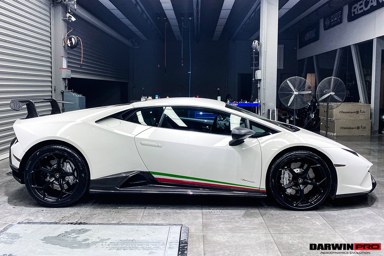 DarwinPRO 2015-2025 Lamborghini Huracan LP610 y LP580 y EVO y STO y Tecnica PEVO faldas laterales estilo