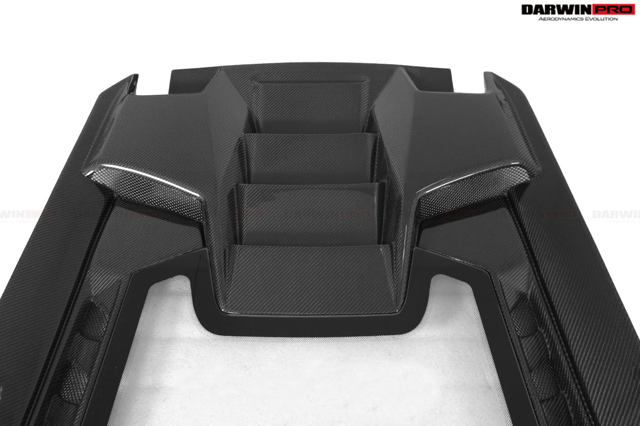 DarwinPRO 2015-2023 Lamborghini Huracan LP610 & LP580 & EVO Coupe Performante Style Carbon Fiber Spoiler Wing and Engine Hood