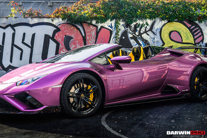 DarwinPRO 2019-2023 Lamborghini Huracan EVO OD Style Dry Carbon Side Skirts Under Board
